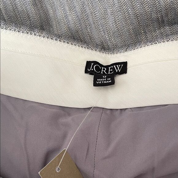 J. Crew Portia Pants in herringbone linen blend - Picture 6 of 7